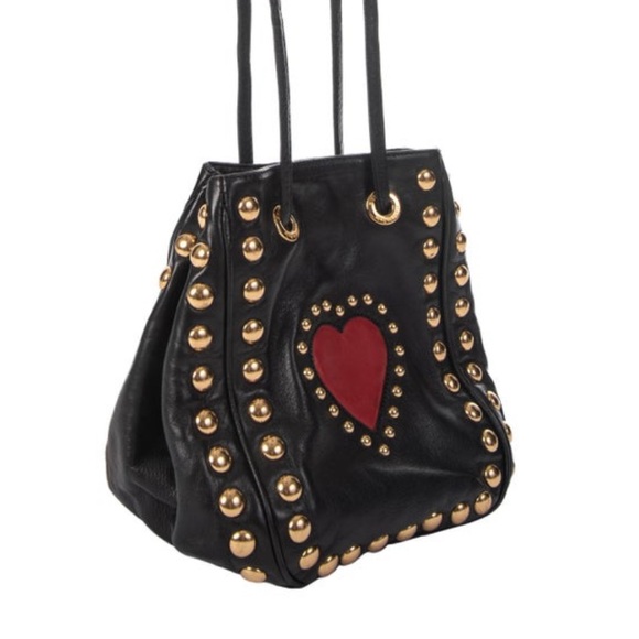 ISO - vintage moschino red wall heart bag with studs - Picture 4 of 4